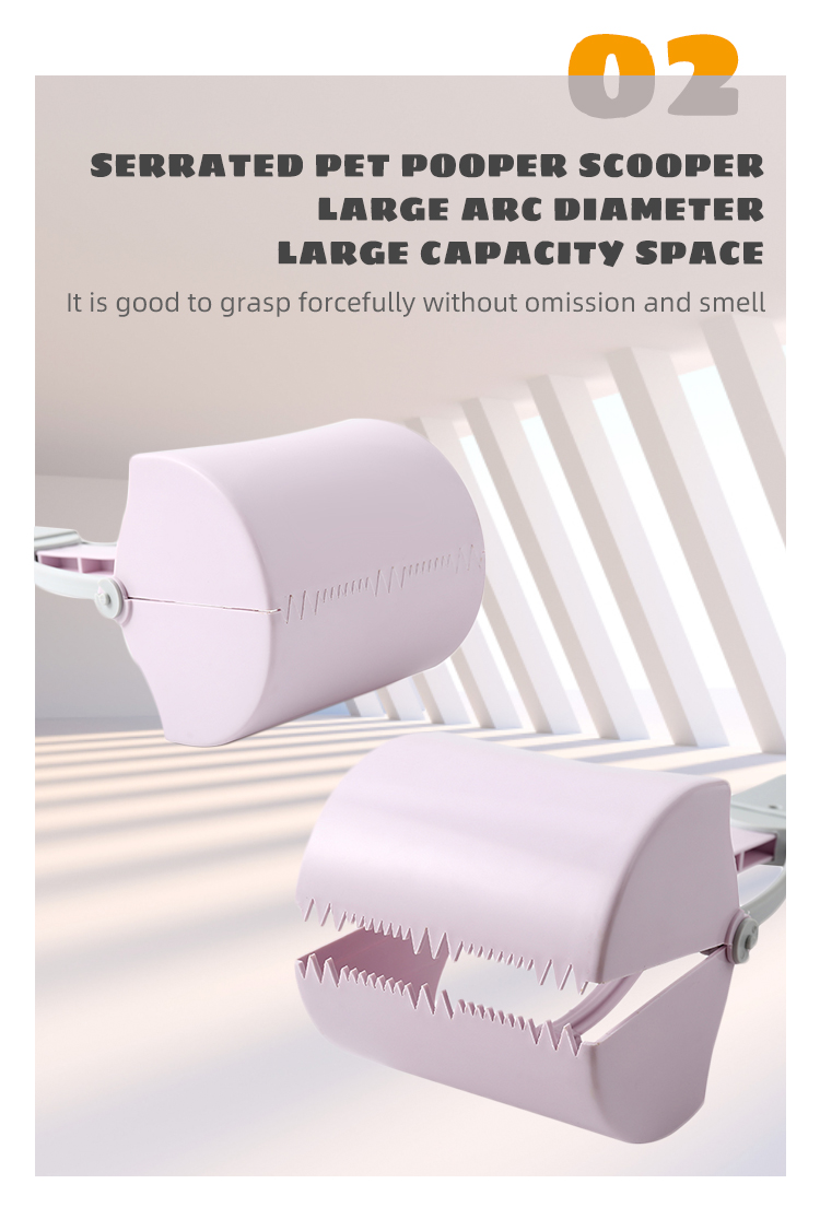 ROADREIGN - Wholesale Pet Poop Picker Plastic Folding Dog Pooper Scooper With Bags Pet Cleaning 12