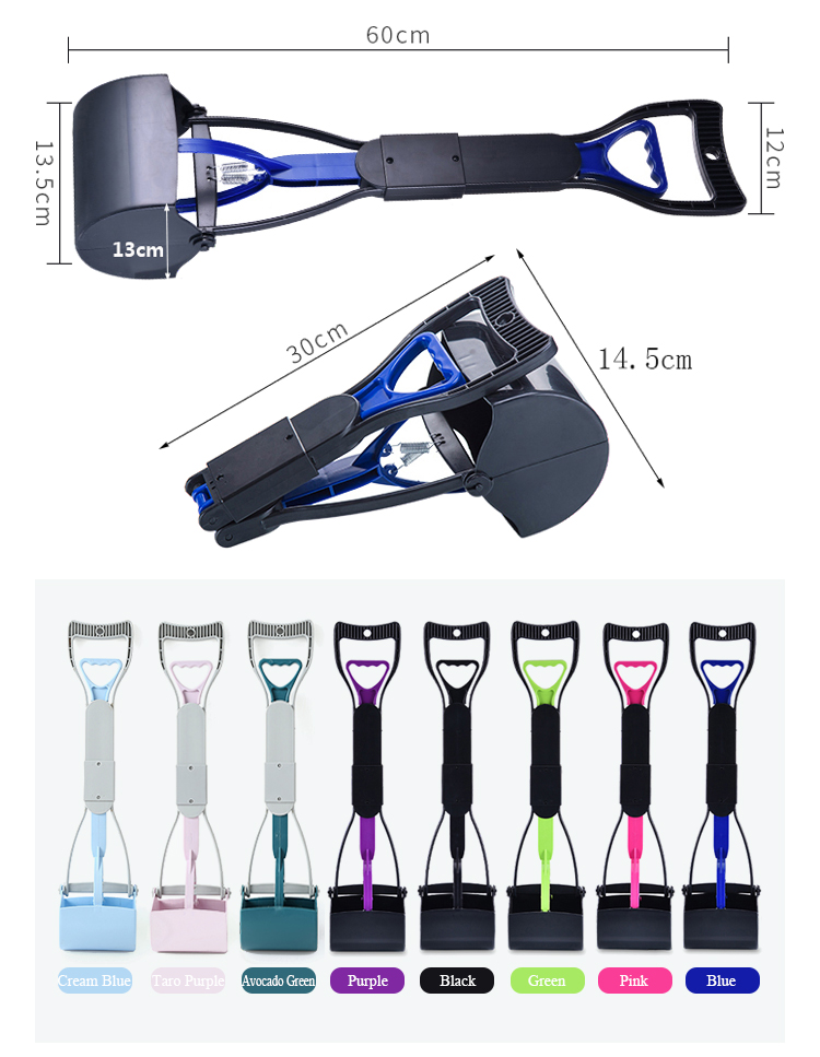 ROADREIGN - Wholesale Pet Poop Picker Plastic Folding Dog Pooper Scooper With Bags Pet Cleaning 10