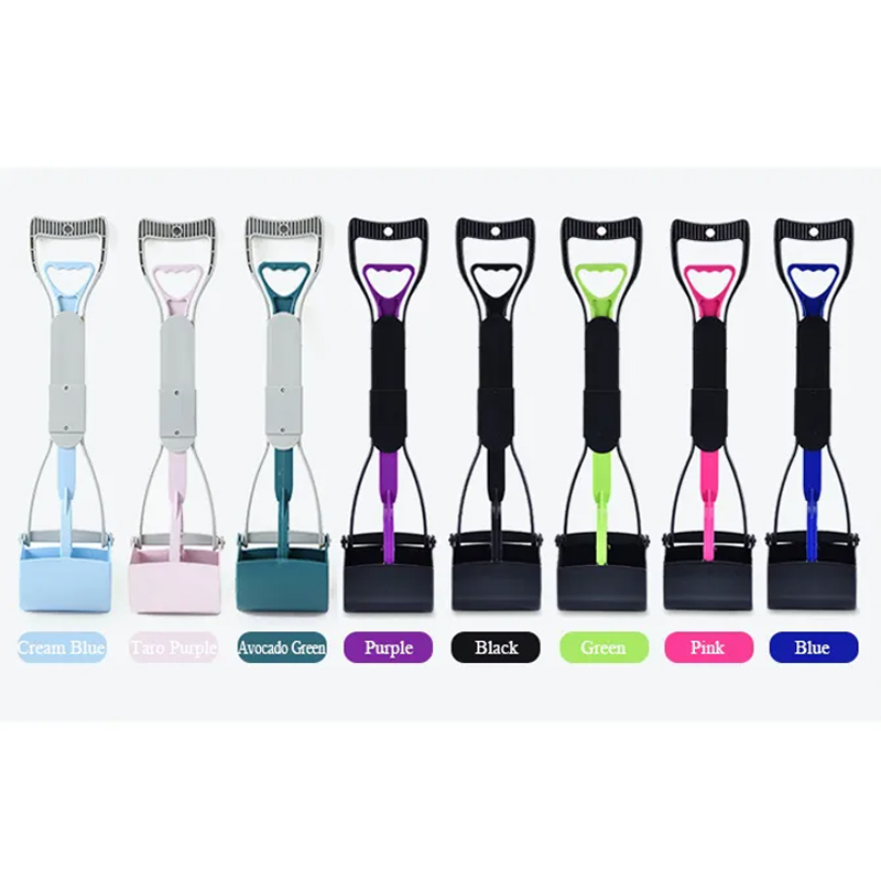 Pet Poop Picker Plastic Foldable 60 cm Dog Pooper Scooper With Poop Bags 8