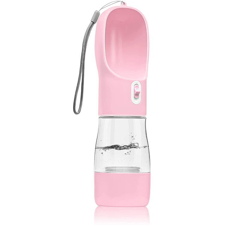 Portable Plastic Pet Water Bottle With Food Container For Dog Outdoor Travel And Walking 7