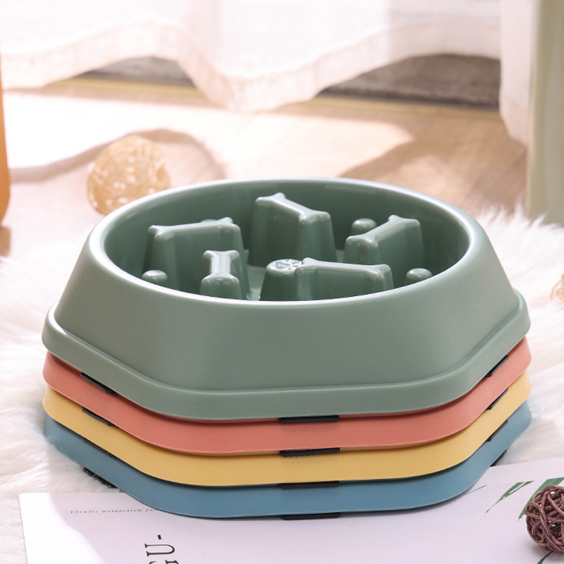 dog slow feeder bowl platic pet food dispenser supplier 12