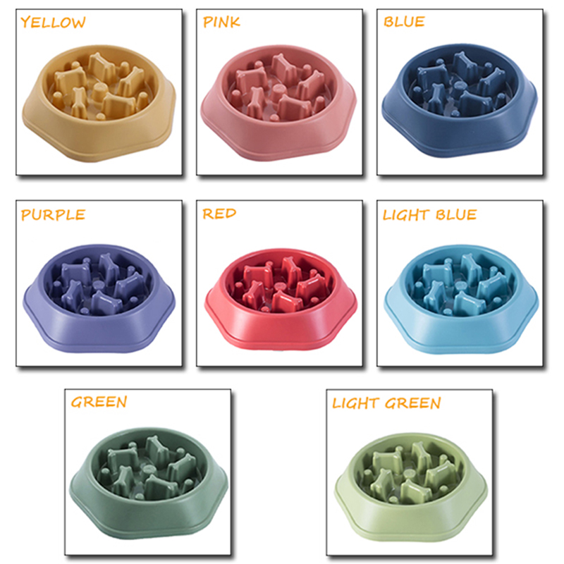dog slow feeder bowl platic pet food dispenser supplier 10