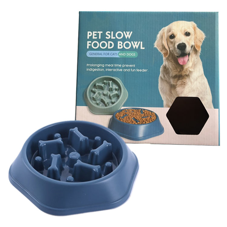 dog slow feeder bowl platic pet food dispenser supplier 7