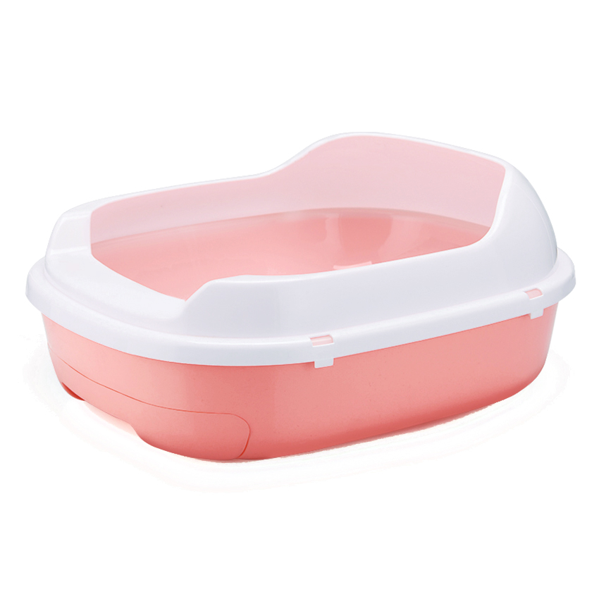 large cat litter tray plastic pet litter box for cat indoor waste cleaning 10