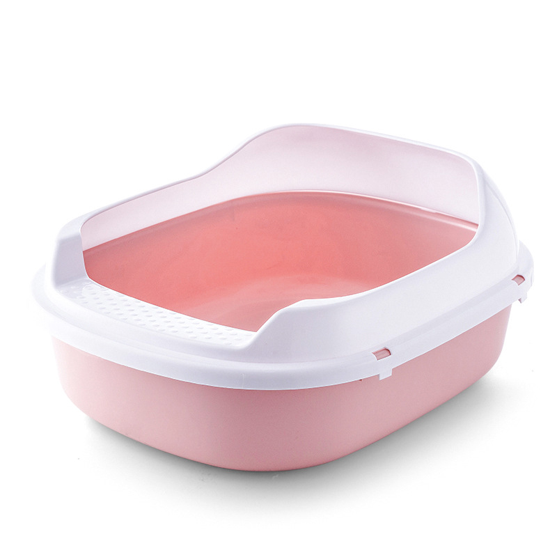 litter box plastic cat toilet design for pet waste clean up and indoor training 6