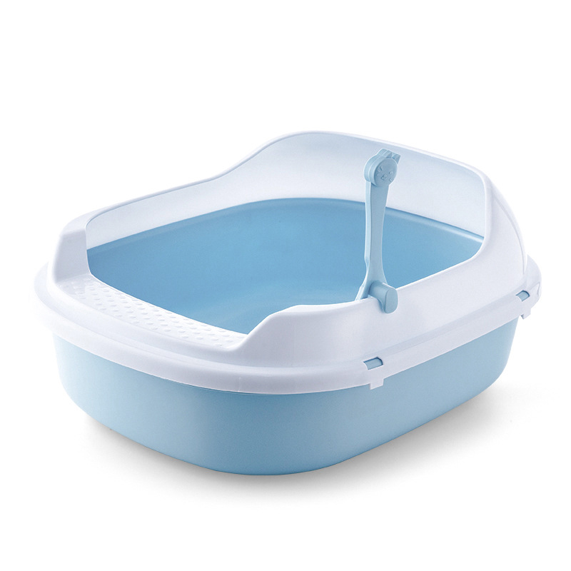 litter box plastic cat toilet design for pet waste clean up and indoor training 14