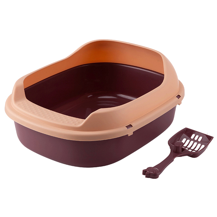 litter box plastic cat toilet design for pet waste clean up and indoor training 1