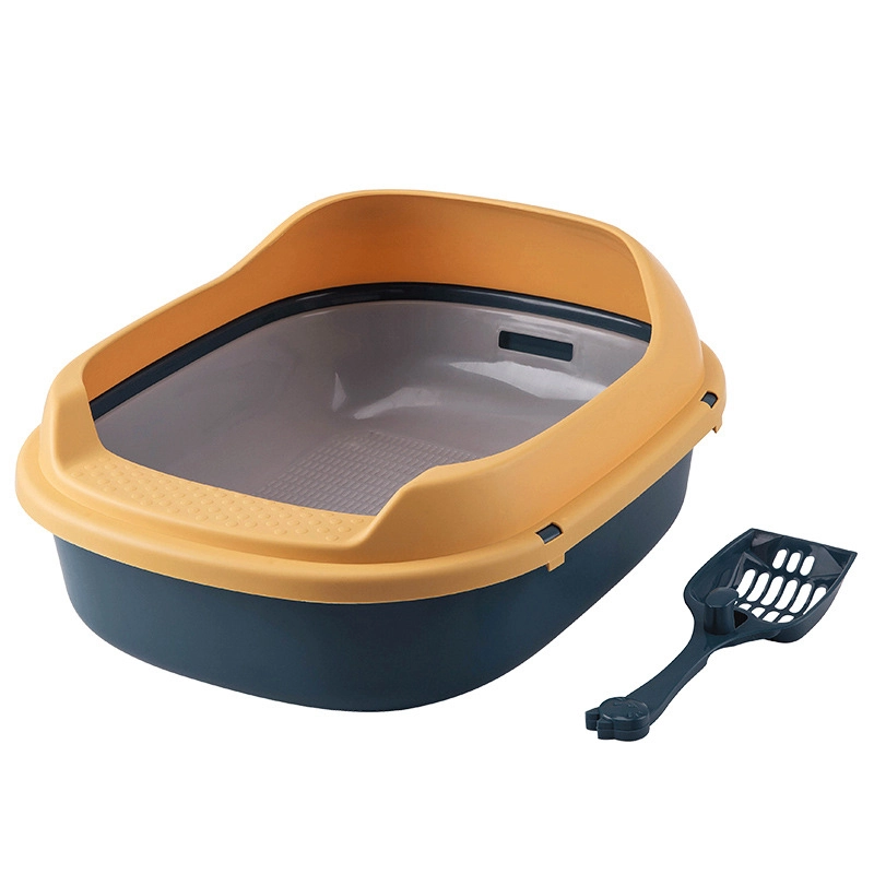 Plastic Double-Deck Pet Toilets Open Cat Litter Boxes 1