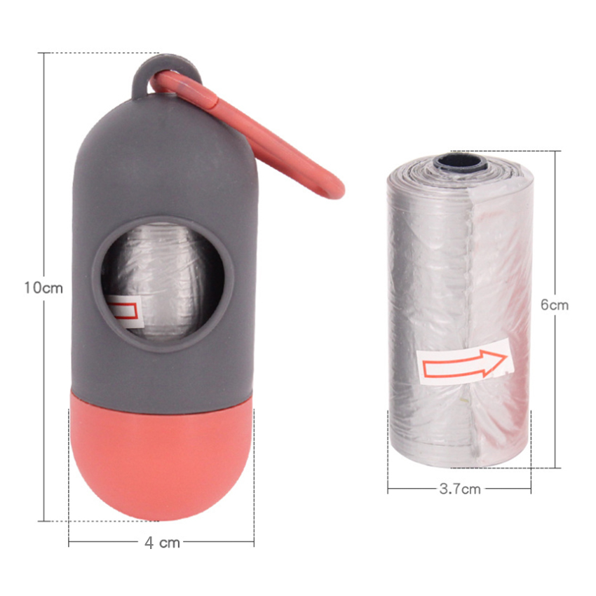 Best Pet Waste Bag Dispenser Custom Printing Plastic Pill Shaped Dog Poop Bag Holder Company - Roadreign LL-1202 9