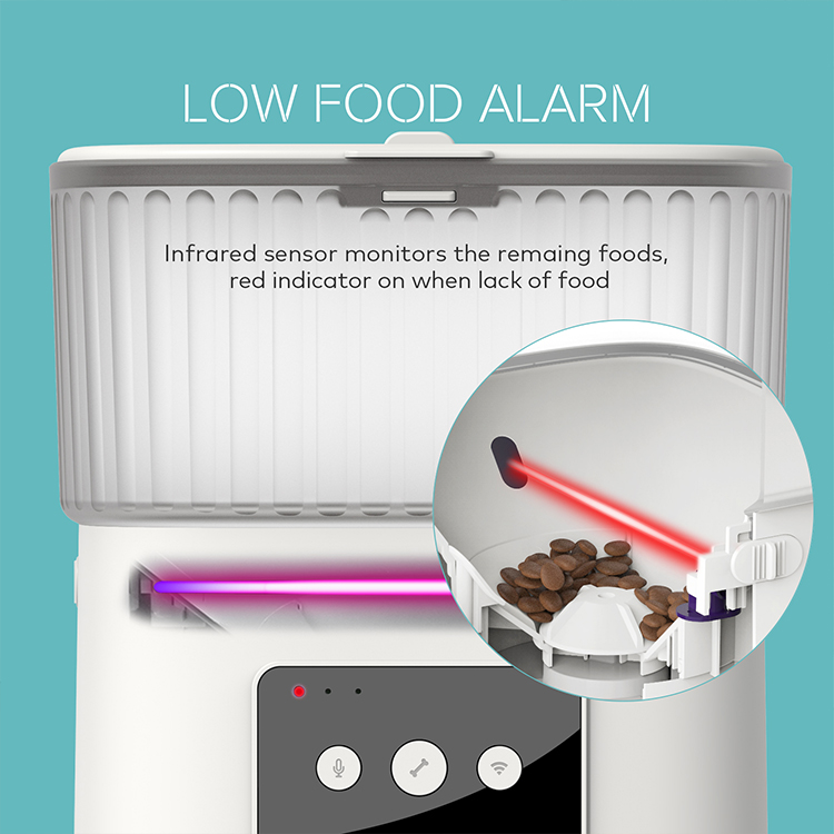 Automatic pet feeder with intelligent WiFi function for scheduled and measured feeding of dogs manufacturers | Roadreign 13