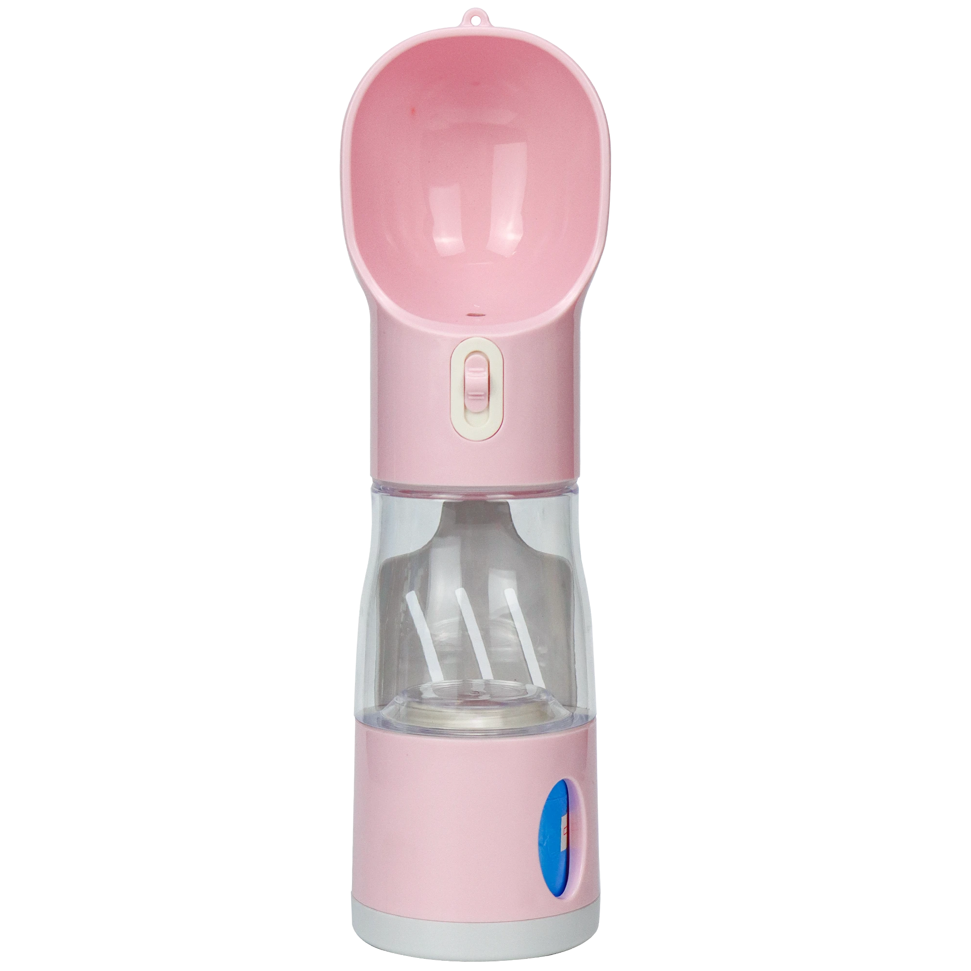 4-IN-1 Pet Travel Bottle Portable Food Storage Plastic Dog Water Bottle with Poop Scoop and Bags 1