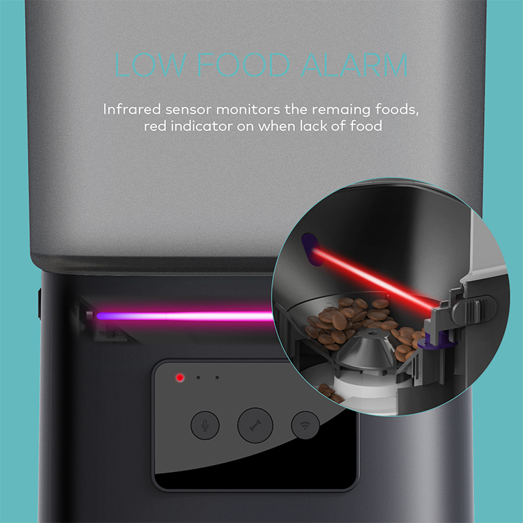 Quality easy-to-clean timed cat food dispenser automatic 6L dog scheduled feeder Manufacturer | Roadreign 14