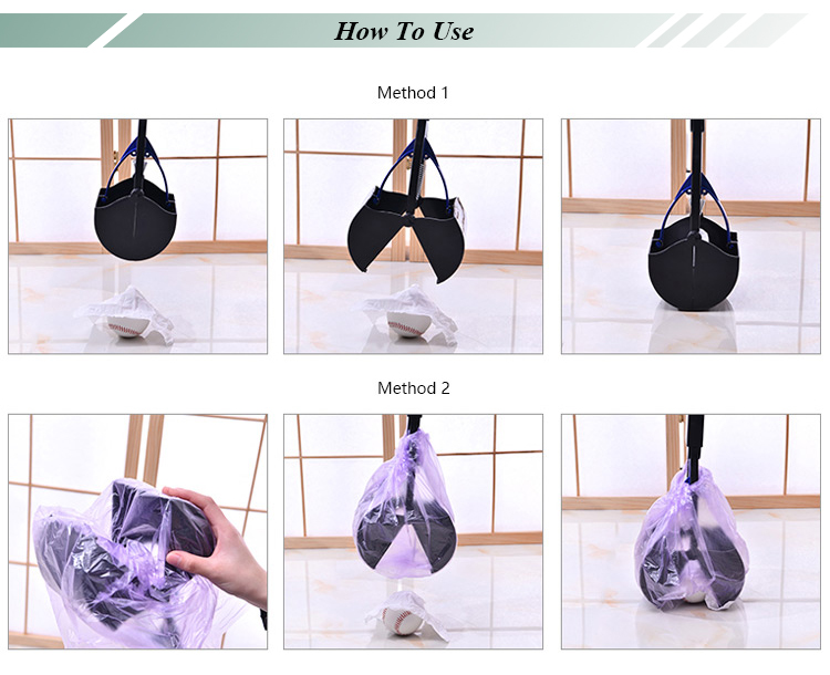 ROADREIGN - Wholesale Plastic Dog Pooper Scooper , Night Pet Pooper Picker With LED Light Pet Cleaning 10