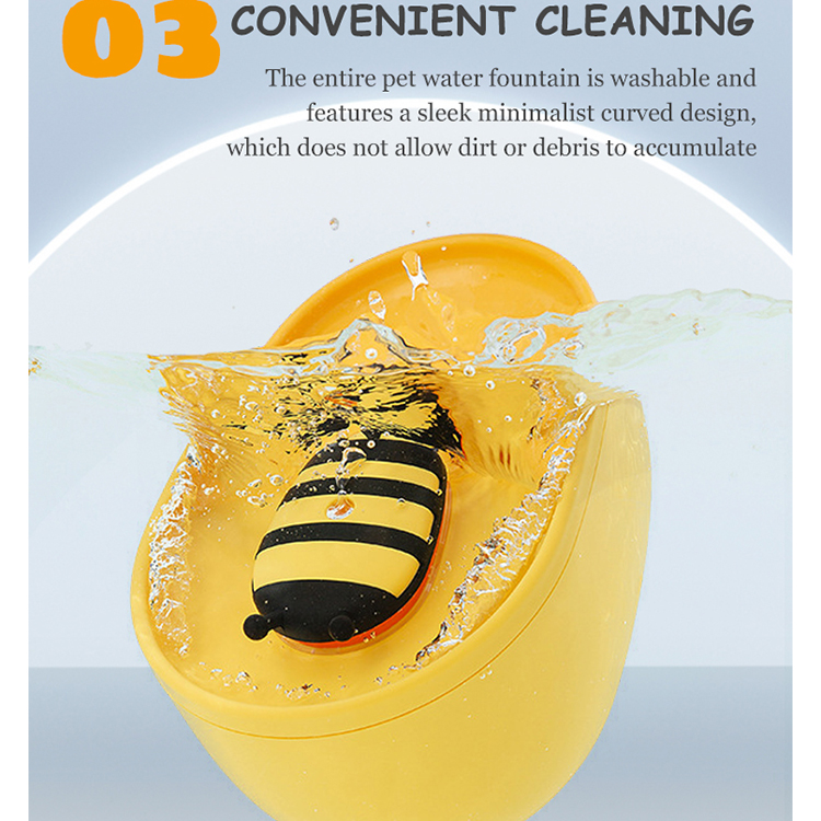 Quality pet water fountain plastic bee-shaped automatic circulation cat water drinking Manufacturer | Roadreign 13