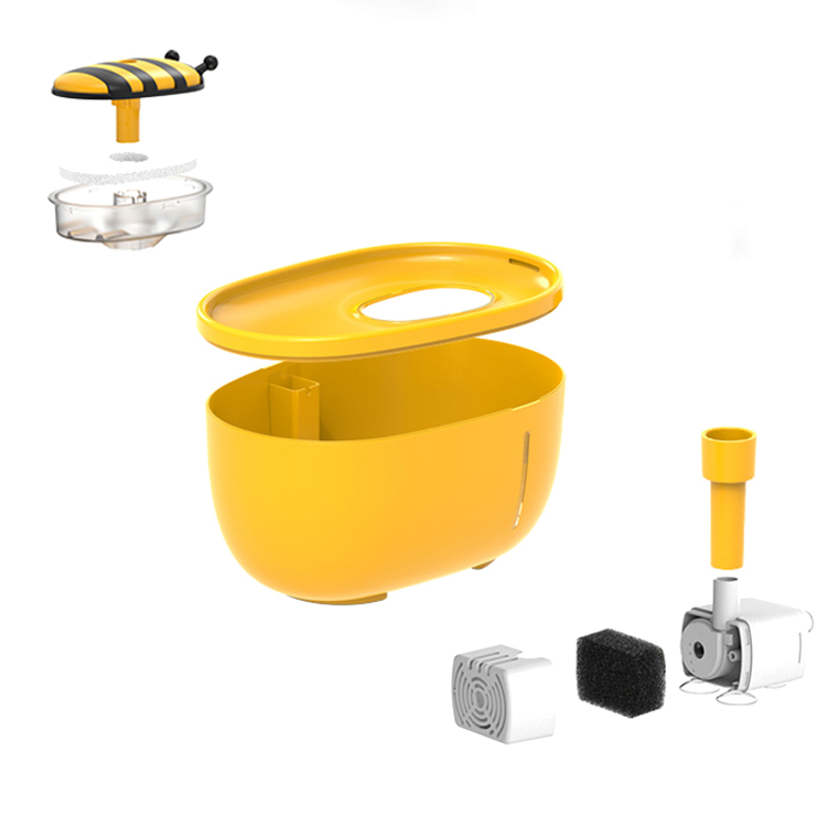 Quality pet water fountain plastic bee-shaped automatic circulation cat water drinking Manufacturer | Roadreign 9