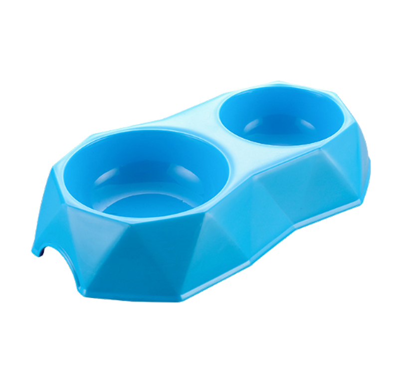 Double Pet Bowls Wholesale Plastic Dog Food Bowl Cat Water Dispenser 8