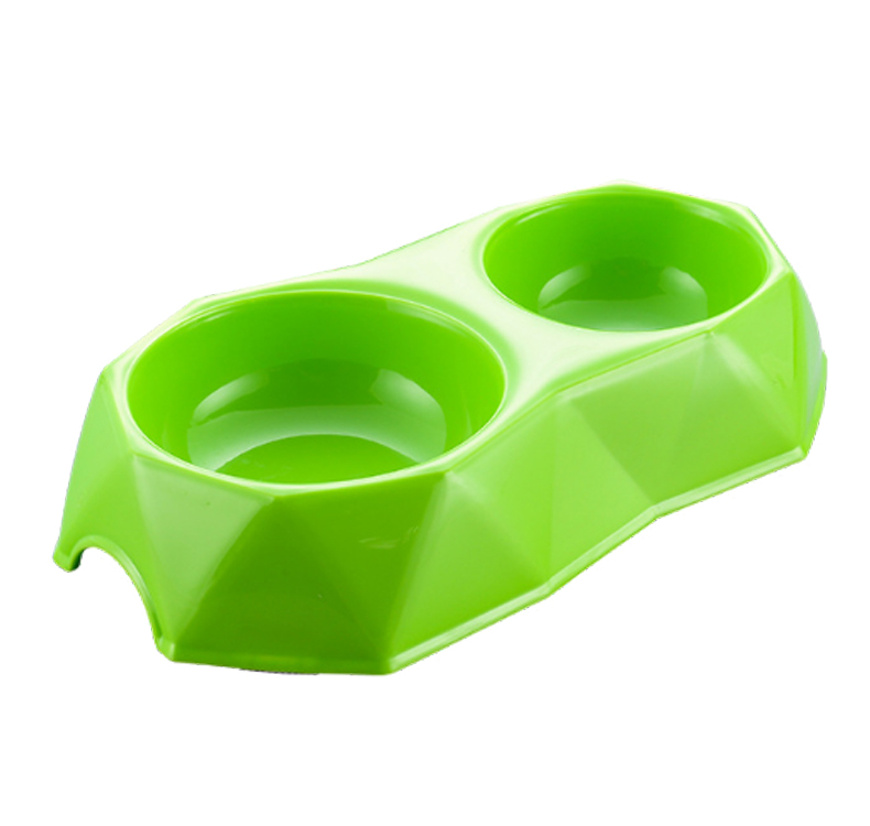 Double Pet Bowls Wholesale Plastic Dog Food Bowl Cat Water Dispenser 11