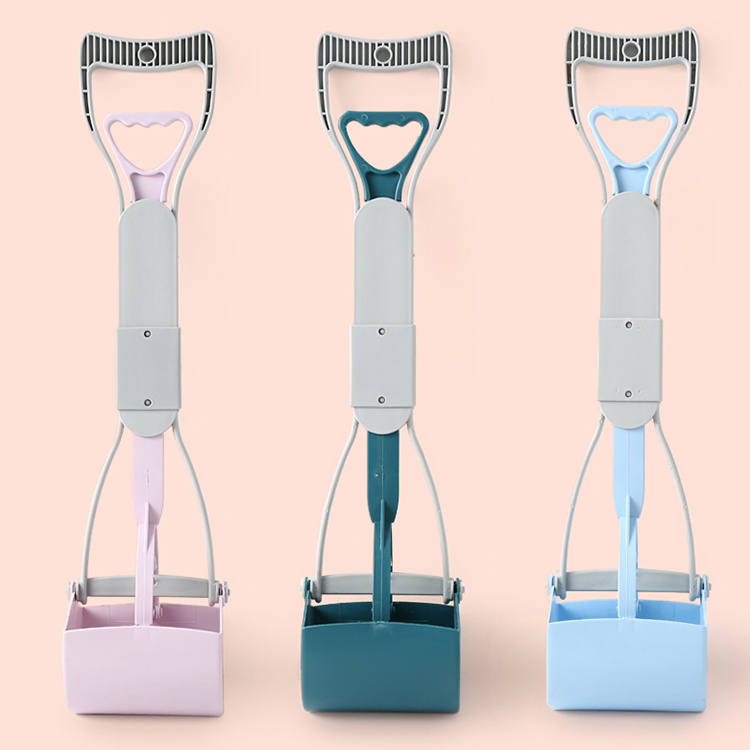 Custom Pet Cleaning Products Folding Design ABS Dog Pooper Scooper With Bags