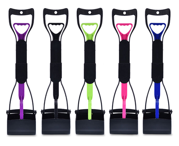 Custom Pet Cleaning Products Folding Design ABS Dog Pooper Scooper With Bags