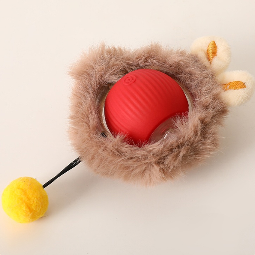 Interactive Self-Rolling Cat Toy Ball Electric Charging Pet Toy Rechargeable Plastic Cat Playing Ball Toys 7