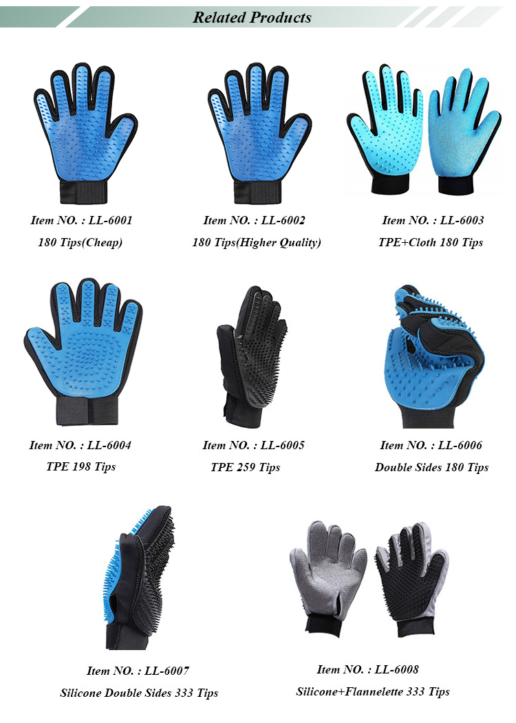 Cat Deshedding Dog Hair Remover Pet Grooming Glove