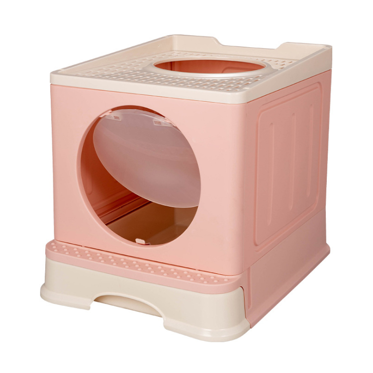 ROADREIGN - Wholesale Luxury Cat Litter Box Toilet Door With Handle Cleaning Foldable Cat Toilet Box All Products 6