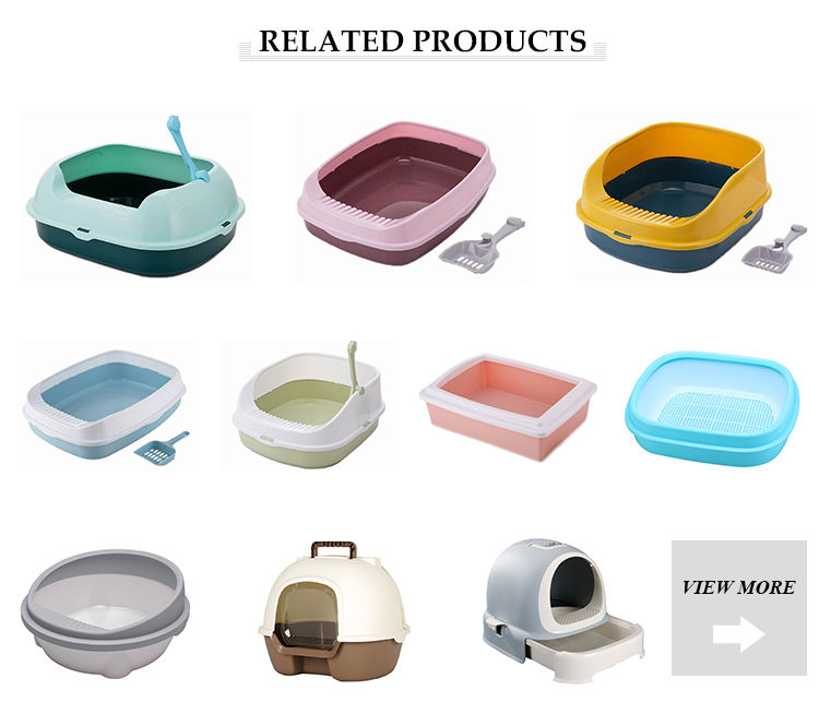 Wholesale Luxury Cat Litter Box Toilet Door With Handle Cleaning Foldable Cat Toilet Box
