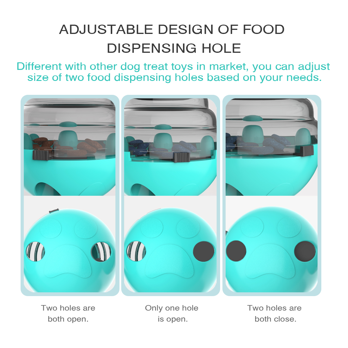 ROADREIGN - Hot Selling Plastic Pet Food Dispensing Automatic Slow Feeder Dog Tumbler Toys Pet Toys 14