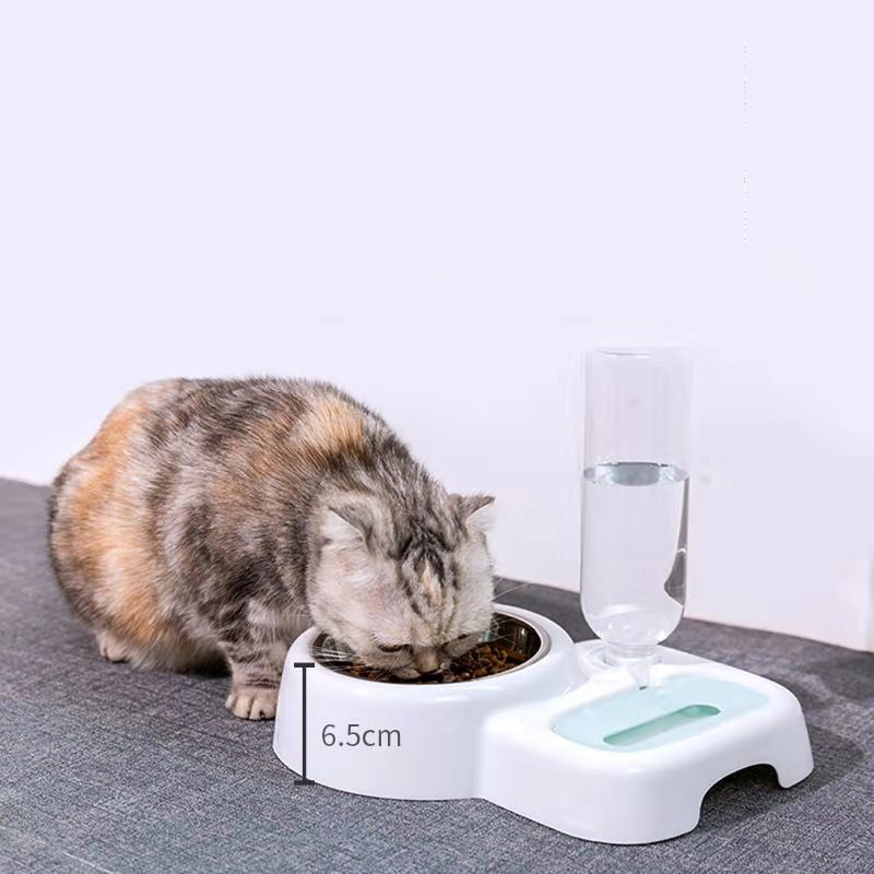ROADREIGN - Gamelles doubles automatiques pour animaux de compagnie, nouveau design, en plastique 3