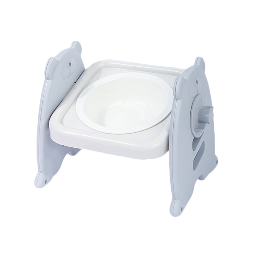 Adjustable Plastic Dog Bowl Tilted Cat Bowl Single Ceramic Double Stainless Steel Pet Feeder Bowls For Protect Pet Neck 13