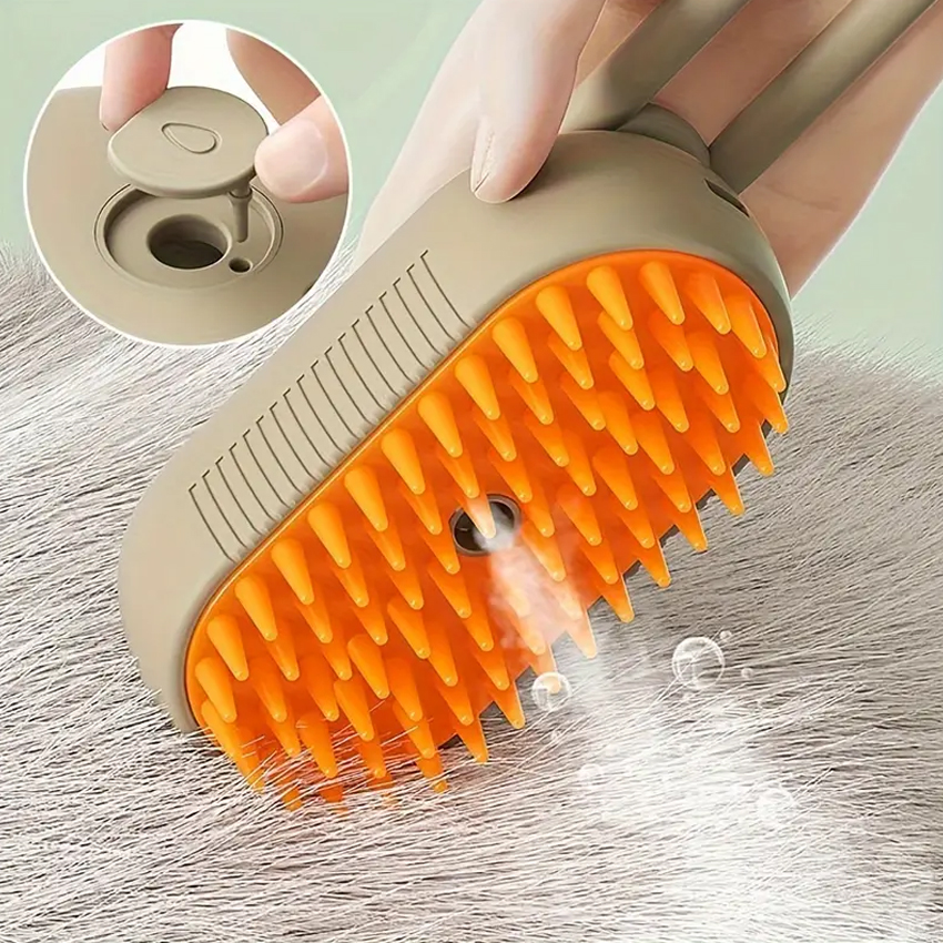Customized Cat Steam Brush Pet Hair Grooming Spray Brush For Hair Remover manufacturers From China | Roadreign 9
