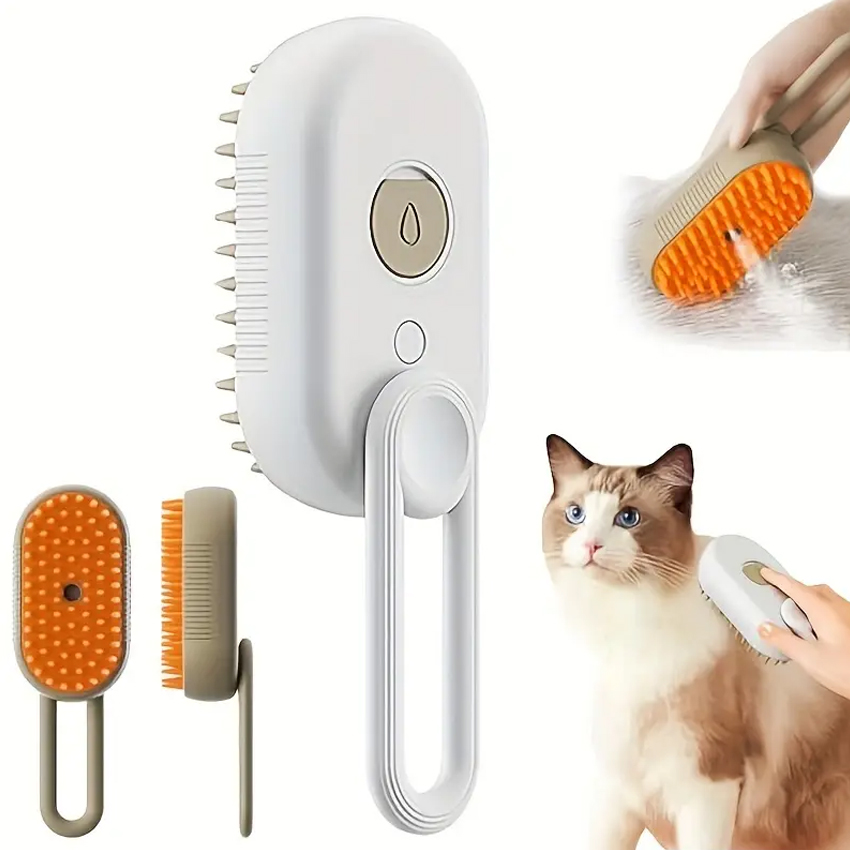 Customized Cat Steam Brush Pet Hair Grooming Spray Brush For Hair Remover manufacturers From China | Roadreign 7