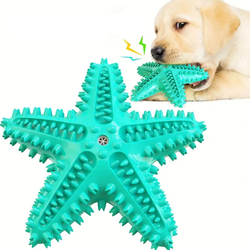 Pet Chew Toys Seastar Shaped Dog Molar Toothbrush for Teeth Cleaning Toys 1