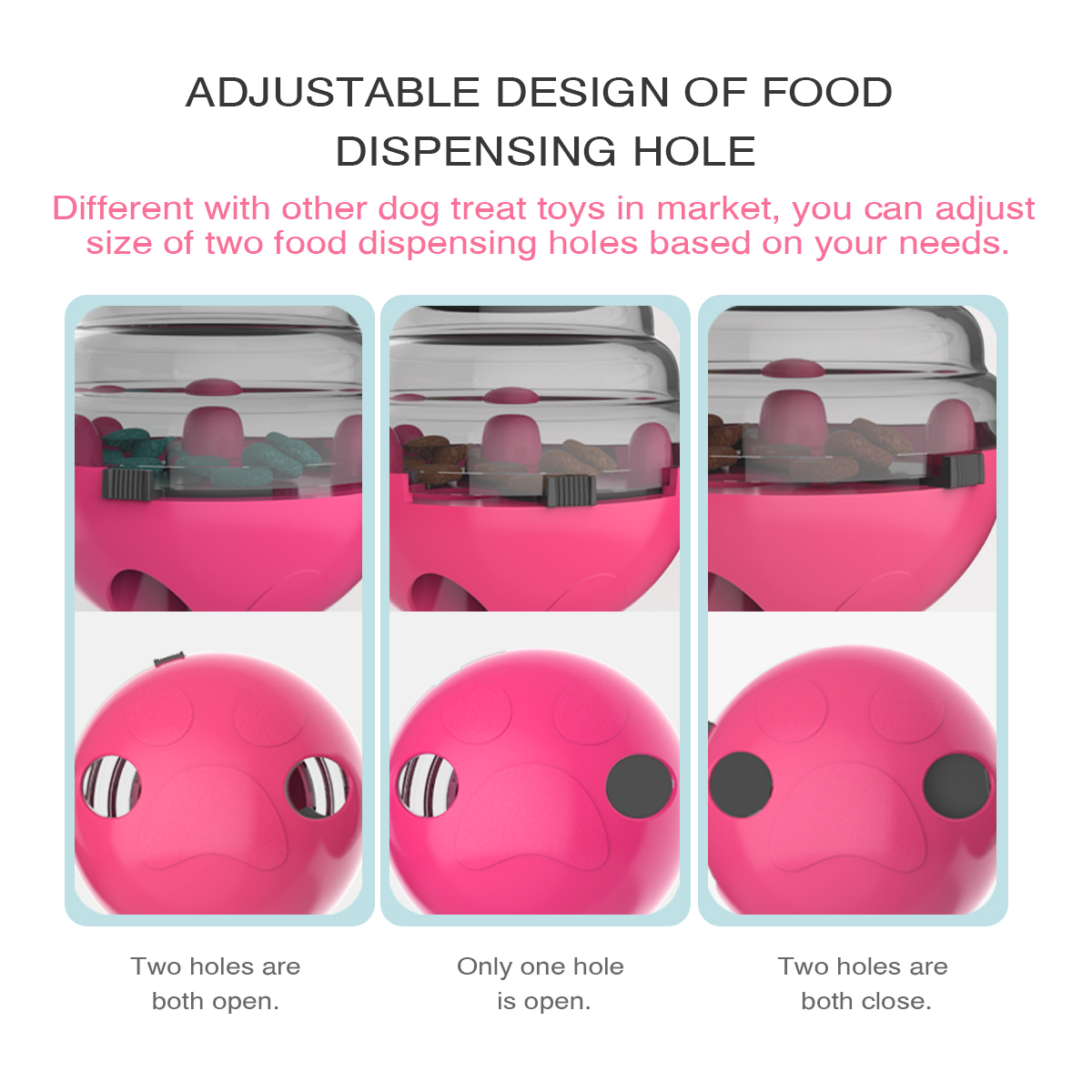 ROADREIGN - Distributeur automatique de nourriture pour animaux en plastique, jouet à bascule pour chien, très populaire 4