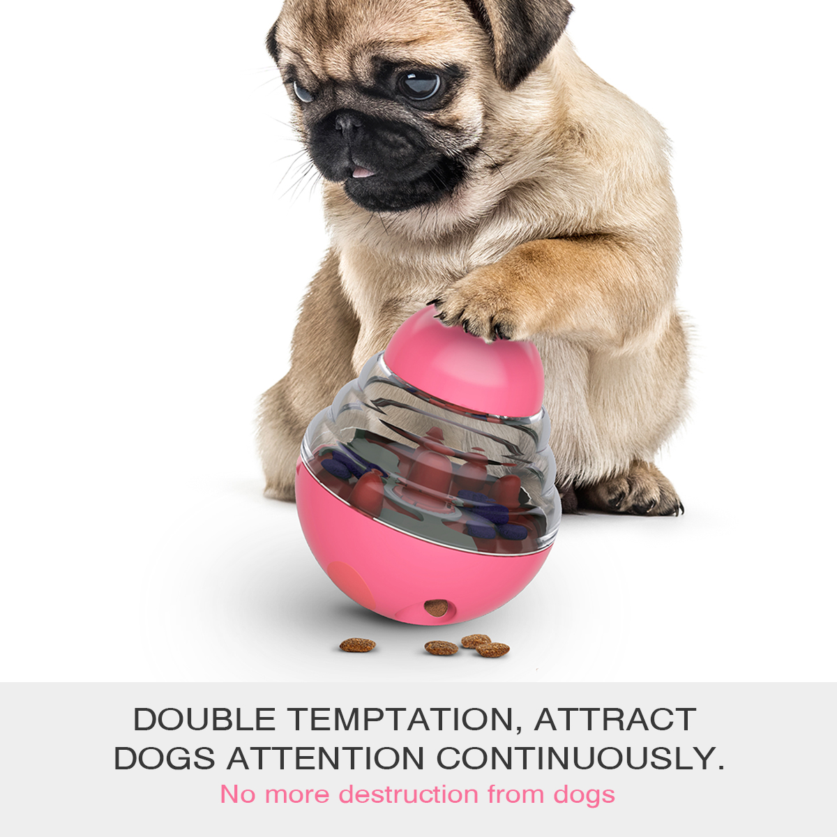 ROADREIGN - Distributeur automatique de nourriture pour animaux en plastique, jouet à bascule pour chien, très populaire 7