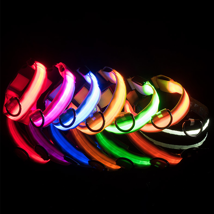ROADREIGN - Wholesale USB Charging Or Battery Night Reflection LED Light Pet Dog Collar 8