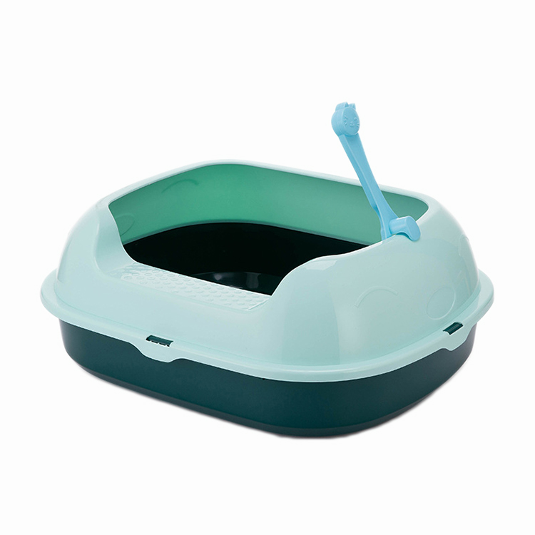 ROADREIGN - New Design Pet Cleaning Products Extra Large Cat Toilet Plastic Cat Litter Box Pet Toilets 3