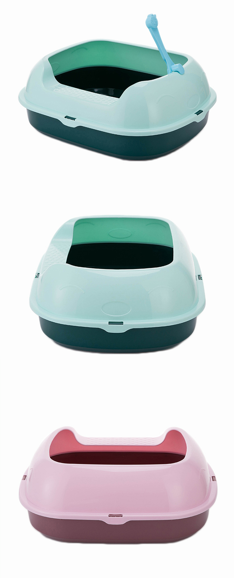 ROADREIGN - Personalized Pet Poop Cleaning Plastic Liter Box For Cat All Products 13