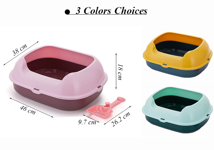 ROADREIGN - Personalized Pet Poop Cleaning Plastic Liter Box For Cat All Products 12