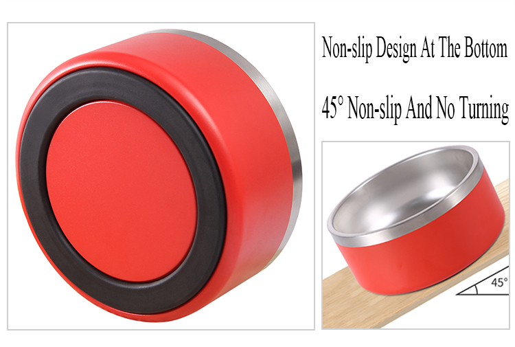 Wholesale Pet Luxury Sublimation Custom 304 Stainless Steel Round Dog Bowls