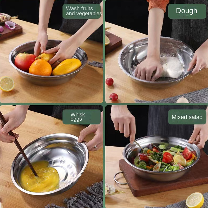 Quality stainless steel bowl Manufacturer kitchen round basin mixing bowl | Roadreign 11