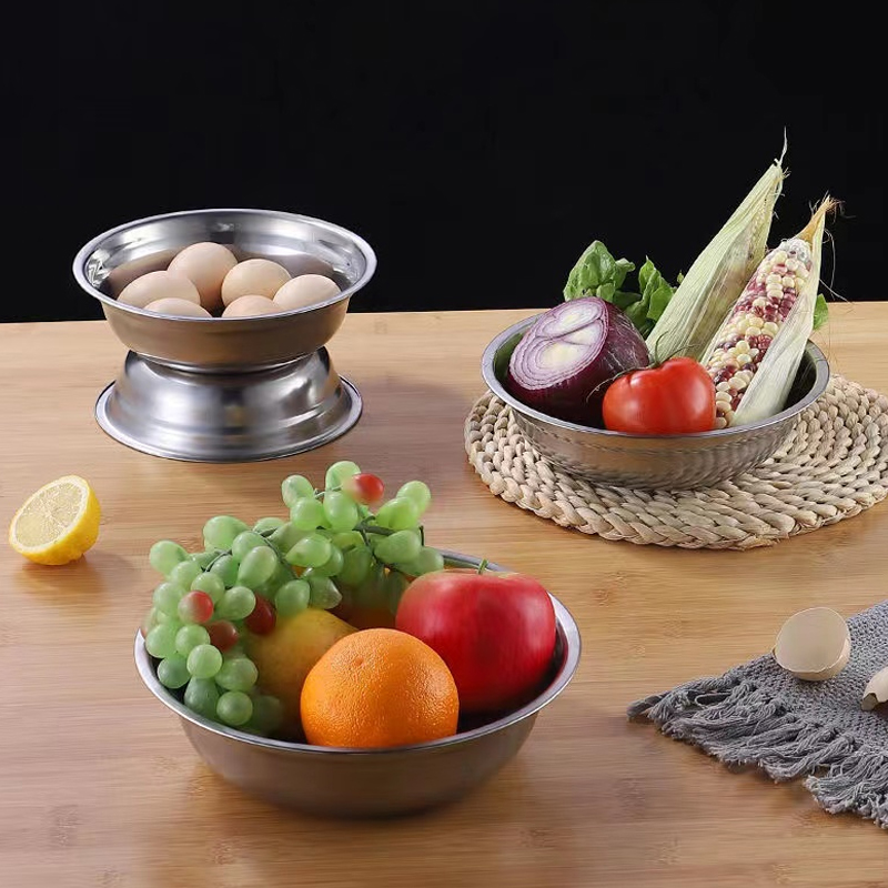 Quality stainless steel bowl Manufacturer kitchen round basin mixing bowl | Roadreign 12
