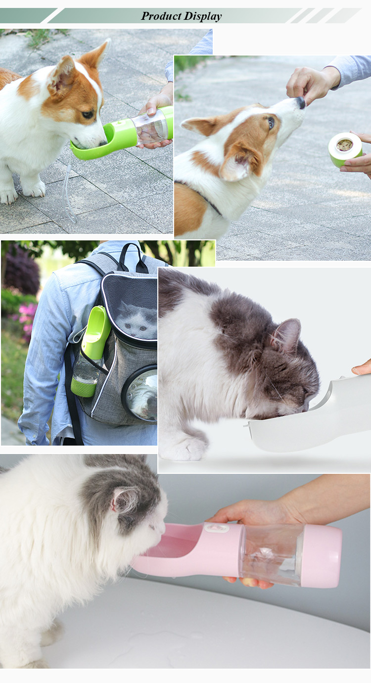 Factory Hot Sales Plastic Portable Pet Drinking Water Bottle For Dog