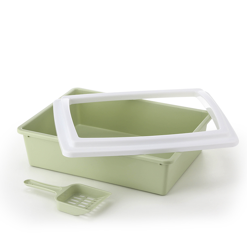 ROADREIGN - Caja de arena de plástico para gatos, ideal para baños de mascotas, a buen precio. 2