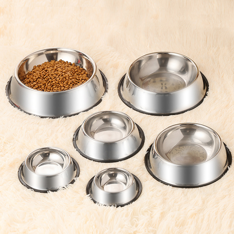 Stainless steel pet feeder bowl manufacturers custom printing dog basin 10
