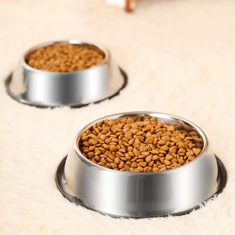 Stainless steel pet feeder bowl manufacturers custom printing dog basin 11