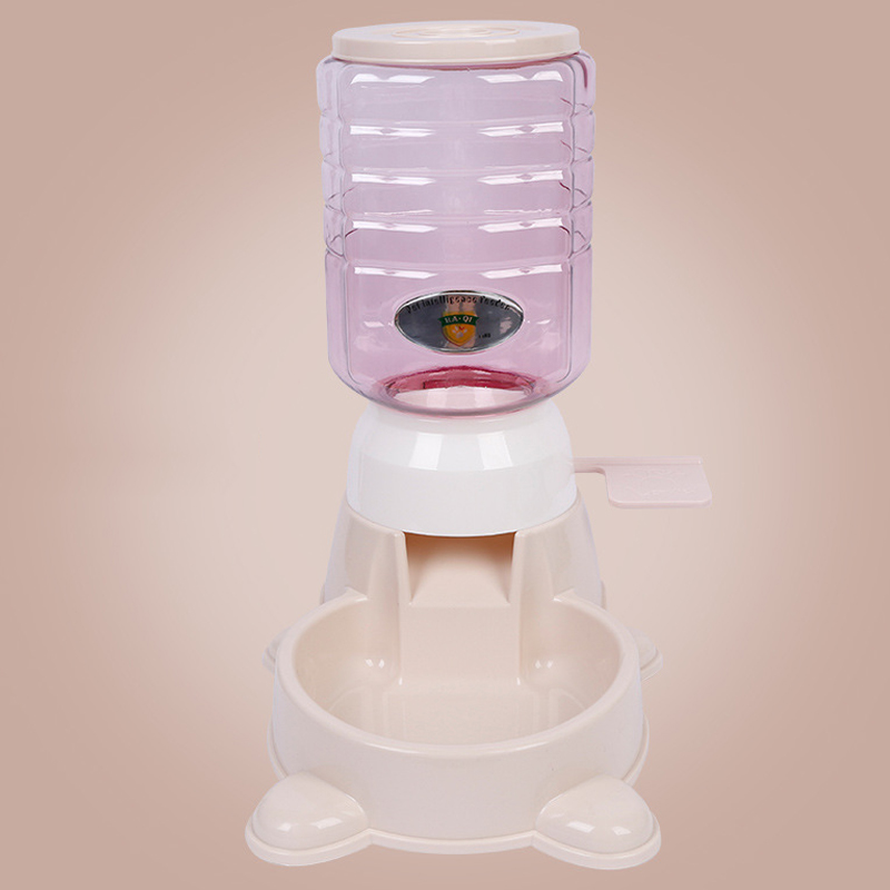 Automated pet feeding bowl press-button type plastic dog food dispenser 9