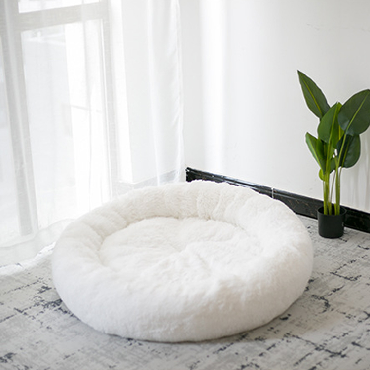 Pet Bed Round Comfortable Cat Deep Sleeper Pad Soft PP Cotton Dog Bed 9