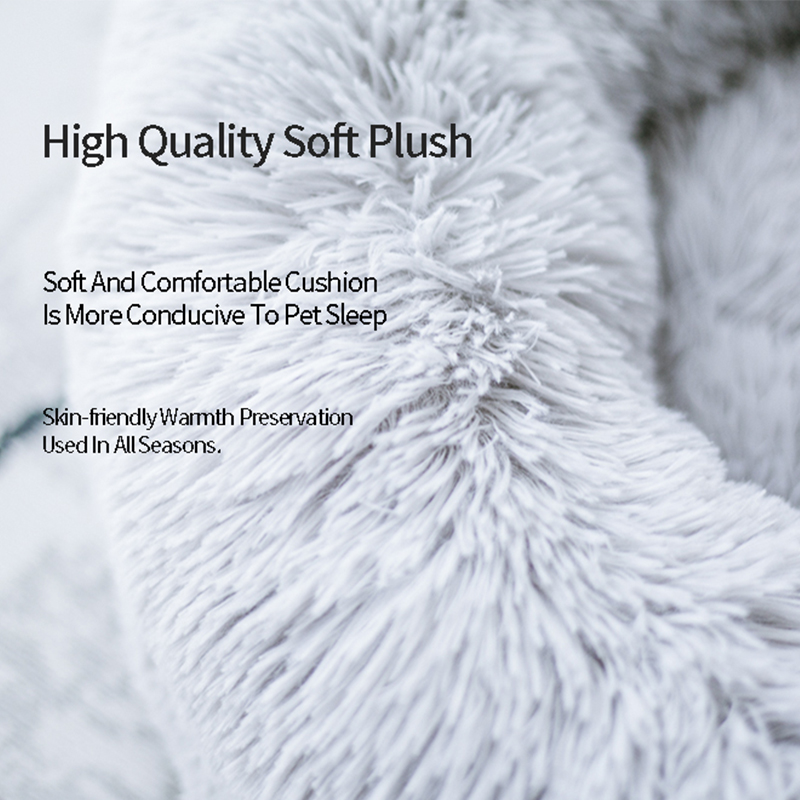 Pet Bed Round Comfortable Cat Deep Sleeper Pad Soft PP Cotton Dog Bed 12