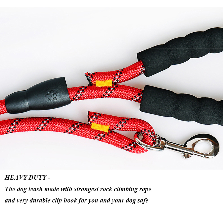 Roadreign Heavy-Duty Klimtouw Hondenriem – Reflecterend &amp; Klittenvrij voor Alle Hondenrassen 6